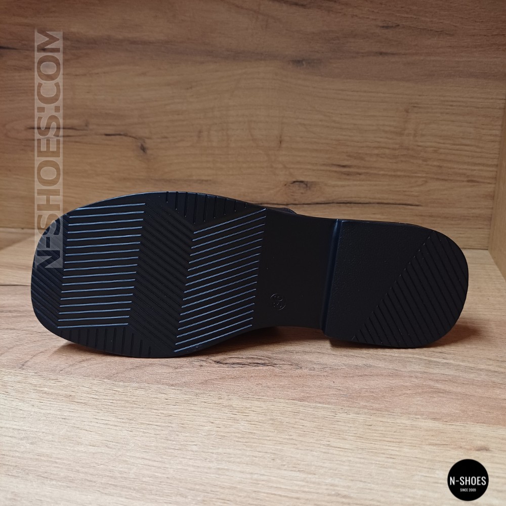 Жіночі чорні шльопанці Allsy Lonza 208132 035-3 BLACK у стилі DG Millennials