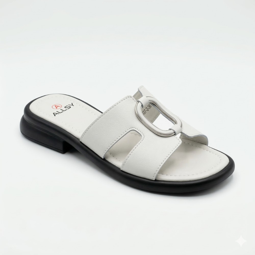 Шкіряні сабо Allsy 208137 Lonza 035-3 037-2 6119 у стилі Hermès Oran