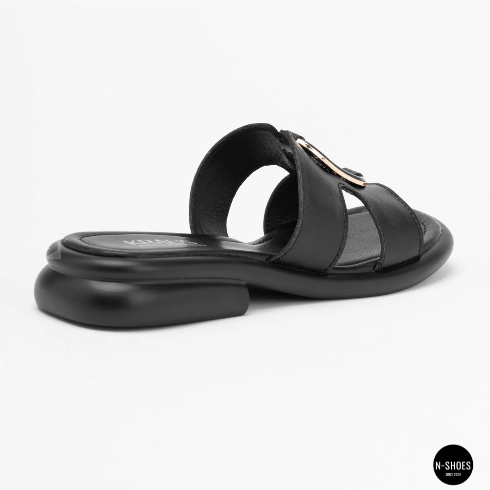 Шкіряні жіночі сабо Allsy 208138 037-3 Lonza Black 6120