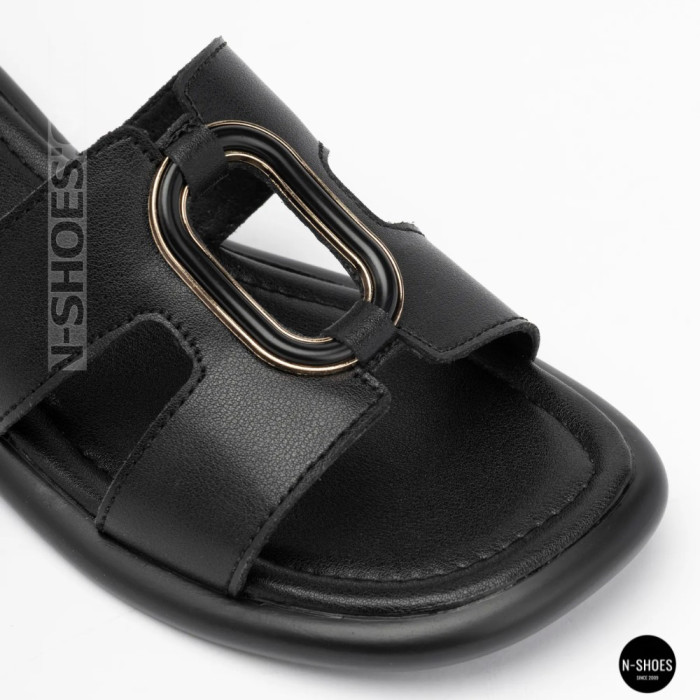 Кожаные женские сабо Allsy 208138 037-3 Lonza 212475 Black 6120