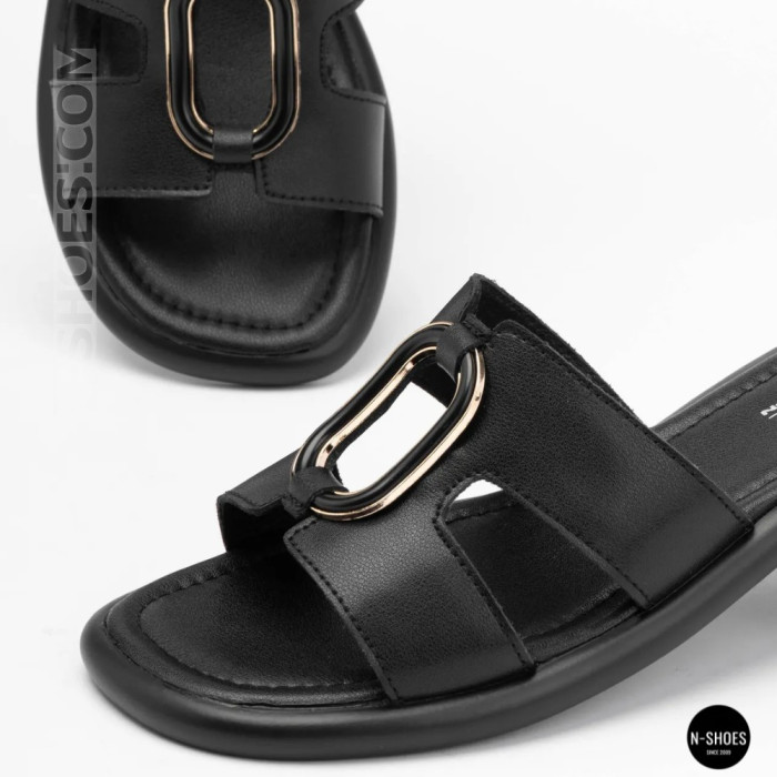 Кожаные женские сабо Allsy 208138 037-3 Lonza 212475 Black 6120