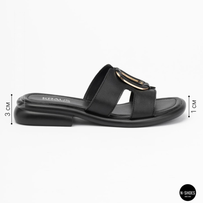 Кожаные женские сабо Allsy 208138 037-3 Lonza 212475 Black 6120