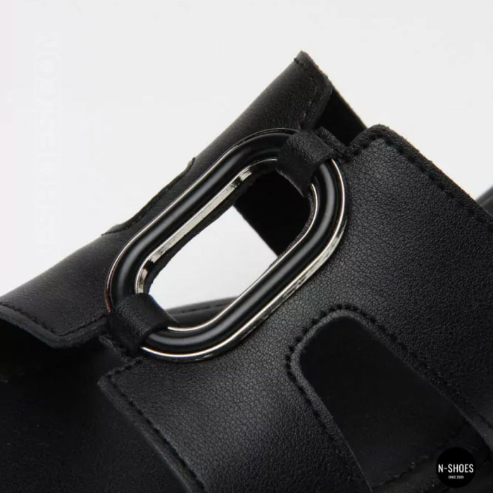 Кожаные женские сабо Allsy 208138 037-3 Lonza 212475 Black 6120