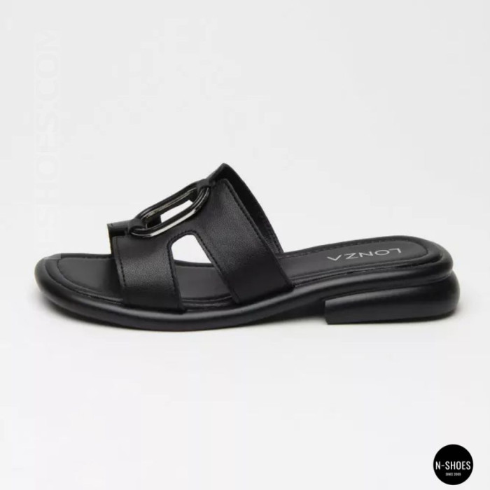 Кожаные женские сабо Allsy 208138 037-3 Lonza 212475 Black 6120