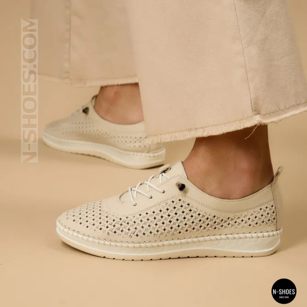 Кожаные мокасины с перфорацией Anna Lucci и Lonza (Турция) 211945 1800 SILVER GREY 214363 AP 6121