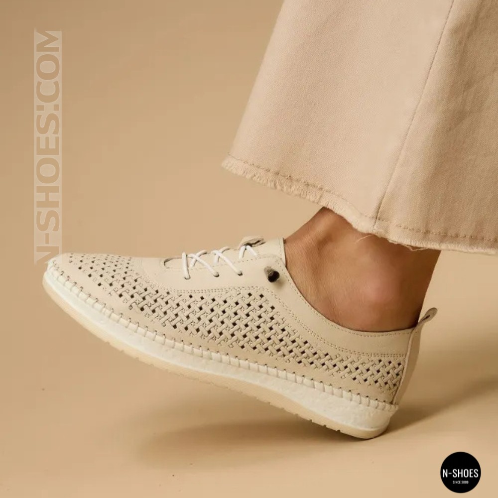 Кожаные мокасины с перфорацией Anna Lucci и Lonza (Турция) 211945 1800 SILVER GREY 214363 AP 6121