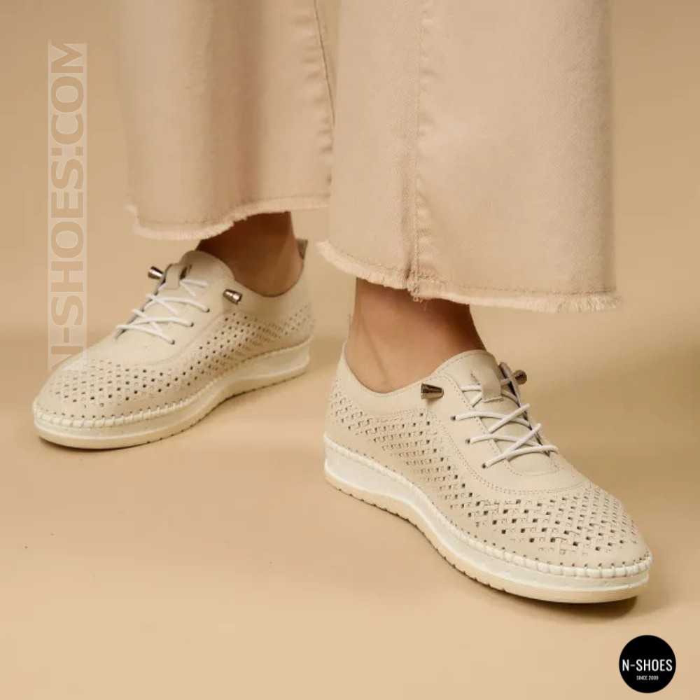 Кожаные мокасины с перфорацией Anna Lucci и Lonza (Турция) 211945 1800 SILVER GREY 214363 AP 6121