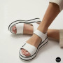 Універсальні жіночі білі шкіряні босоніжки Allsy 207205 2970-1 WHITE lonza 207206 6122