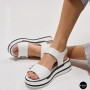 Універсальні жіночі білі шкіряні босоніжки Allsy 207205 2970-1 WHITE lonza 207206 6122