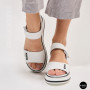 Універсальні жіночі білі шкіряні босоніжки Allsy 207205 2970-1 WHITE lonza 207206 6122