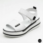 Універсальні жіночі білі шкіряні босоніжки Allsy 207205 2970-1 WHITE lonza 207206 6122