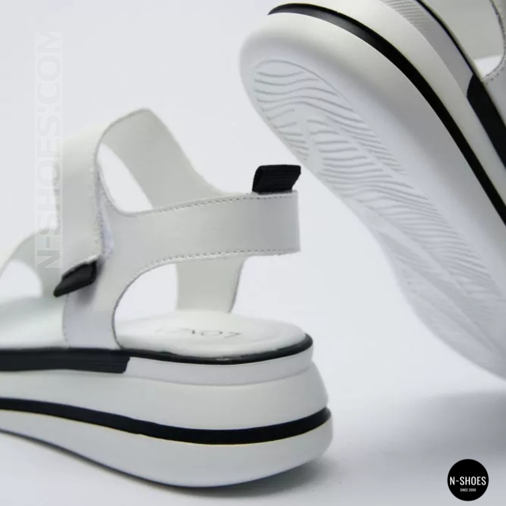 Універсальні жіночі білі шкіряні босоніжки Allsy 207205 2970-1 WHITE lonza 207206 6122