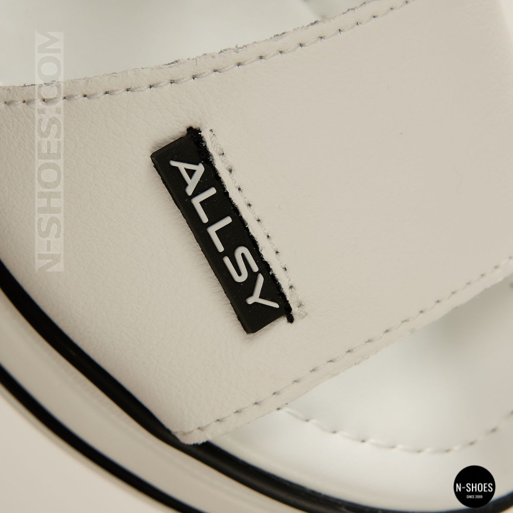 Універсальні жіночі білі шкіряні босоніжки Allsy 207205 2970-1 WHITE lonza 207206 6122