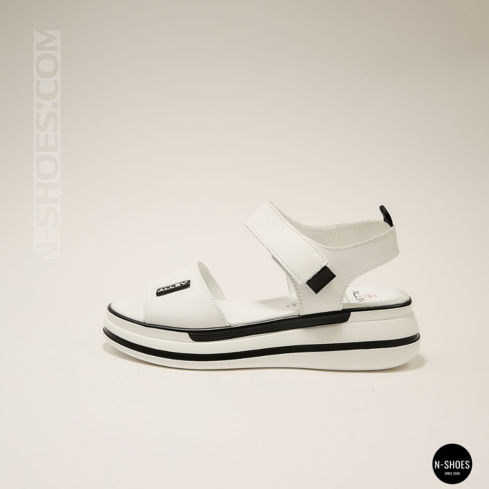 Універсальні жіночі білі шкіряні босоніжки Allsy 207205 2970-1 WHITE lonza 207206 6122