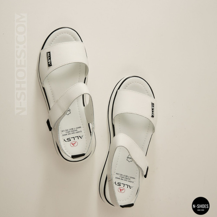 Универсальные женские белые кожаные босоножки Allsy 207205 2970-1 WHITE lonza 207206 6122