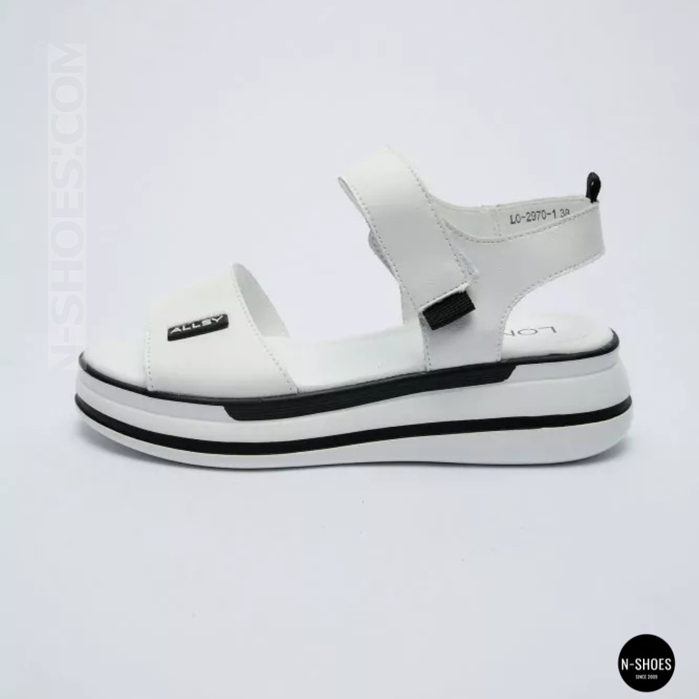 Універсальні жіночі білі шкіряні босоніжки Allsy 207205 2970-1 WHITE lonza 207206 6122