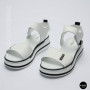 Універсальні жіночі білі шкіряні босоніжки Allsy 207205 2970-1 WHITE lonza 207206 6122