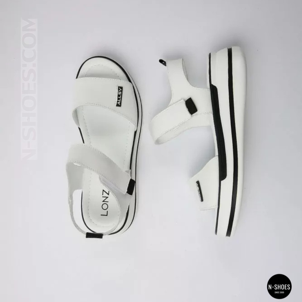 Універсальні жіночі білі шкіряні босоніжки Allsy 207205 2970-1 WHITE lonza 207206 6122