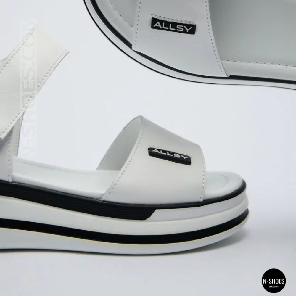 Універсальні жіночі білі шкіряні босоніжки Allsy 207205 2970-1 WHITE lonza 207206 6122