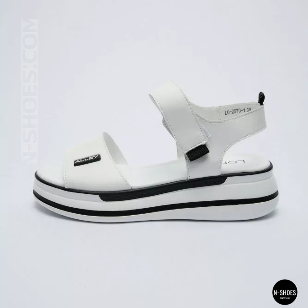 Універсальні жіночі білі шкіряні босоніжки Allsy 207205 2970-1 WHITE lonza 207206 6122