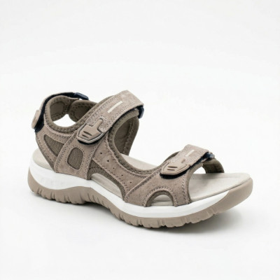 Женские спортивные босоножки Allsy 208361 60874-6 Lonza 212356 BEIGE 6125 на липучках, в стиле CMP Emby Wmn Hiking Sandal
