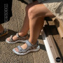 Women's Sports Velcro Sandals Allsy 208361 60874-6 Lonza BEIGE 6125