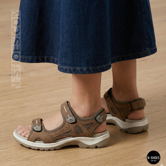 Спортивные женские босоножки на липучках Allsy 208361 60874-6 Lonza 212356 BEIGE 6125