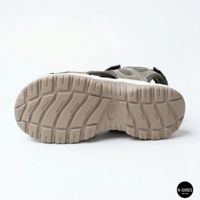Спортивные женские босоножки на липучках Allsy 208361 60874-6 Lonza 212356 BEIGE 6125