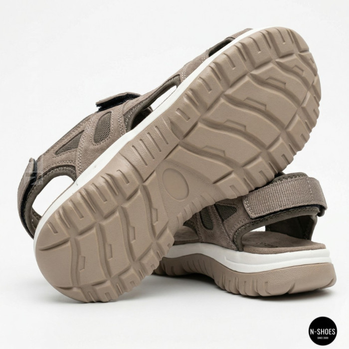 Спортивные женские босоножки на липучках Allsy 208361 60874-6 Lonza 212356 BEIGE 6125