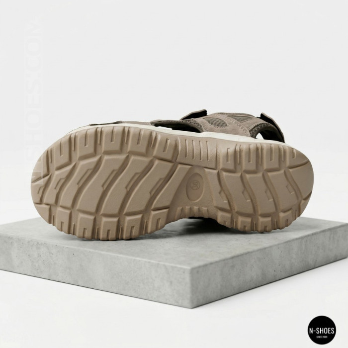 Спортивные женские босоножки на липучках Allsy 208361 60874-6 Lonza 212356 BEIGE 6125