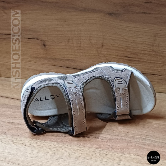 Спортивные женские босоножки на липучках Allsy 208361 60874-6 Lonza 212356 BEIGE 6125