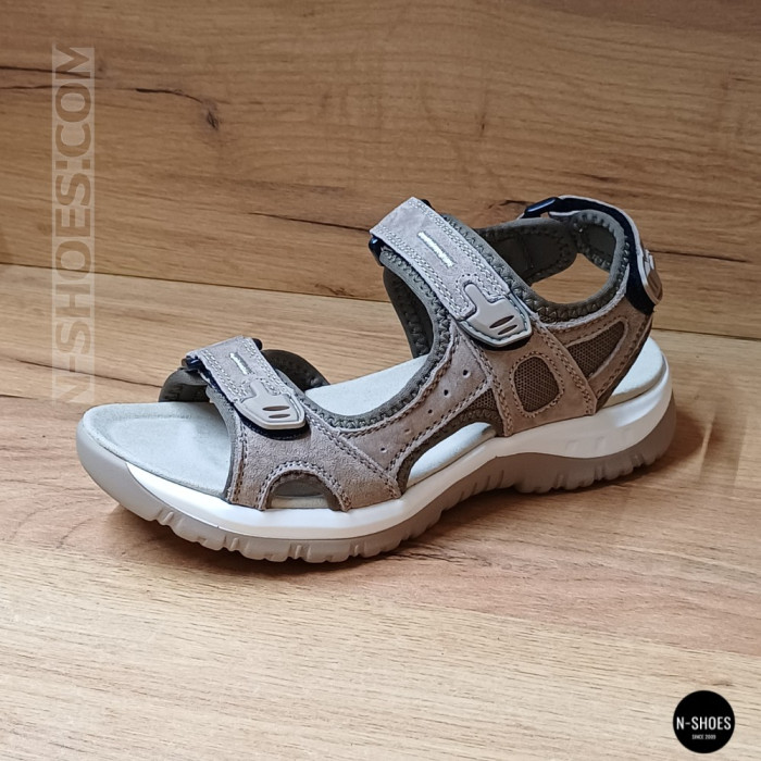 Спортивные женские босоножки на липучках Allsy 208361 60874-6 Lonza 212356 BEIGE 6125