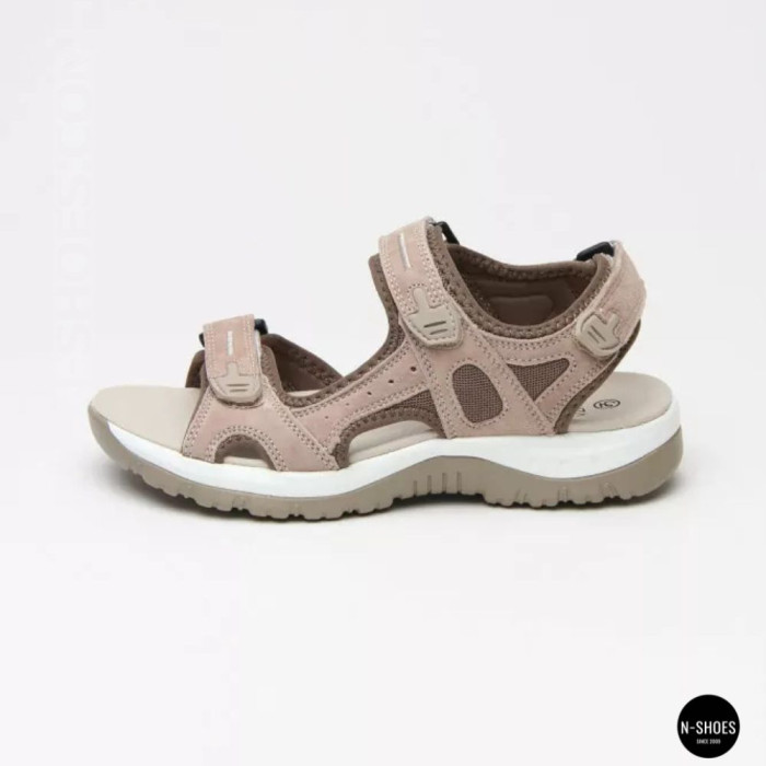 Спортивные женские босоножки на липучках Allsy 208361 60874-6 Lonza 212356 BEIGE 6125