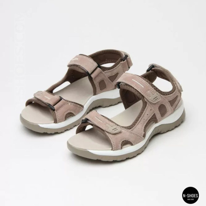 Спортивные женские босоножки на липучках Allsy 208361 60874-6 Lonza 212356 BEIGE 6125