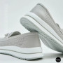 Жіночі сірі шкіряні мокасини з перфорацією Allsy Lonza 207262 A09-7721-4 GREY 207263 6127
