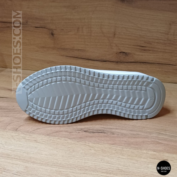 Женские серые кожаные мокасины с перфорацией Allsy Lonza 207262 A09-7721-4 GREY 207263 6127