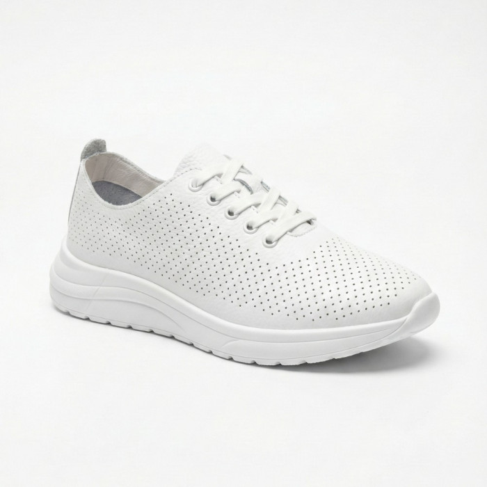 Шкіряні перфоровані мокасини Allsy 207096 Q1-003-010 Lonza WHITE AY 2026 6128