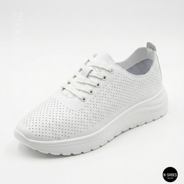 Шкіряні перфоровані мокасини Allsy 207096 Q1-003-010 Lonza WHITE AY 2026 6128