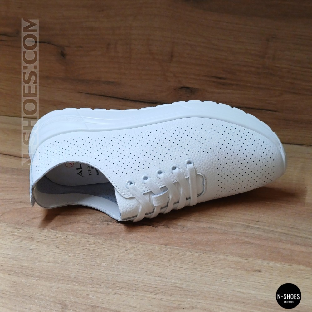 Кожаные перфорированные мокасины Allsy 207096 Q1-003-010 Lonza  WHITE AY 2026 6128