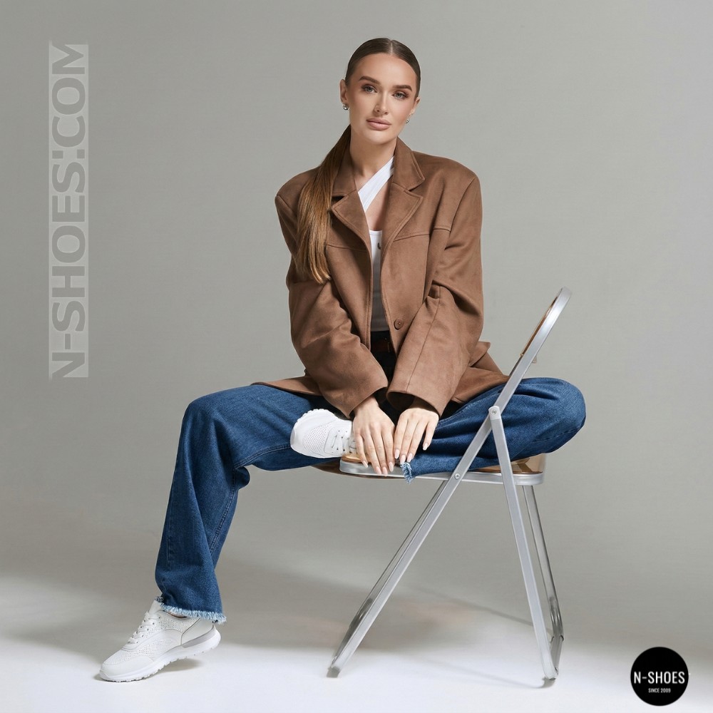 Кожаные мокасины Allsy 207105 Q1-018-010 WHITE lonza 207106 2026 6129 с перфорацией