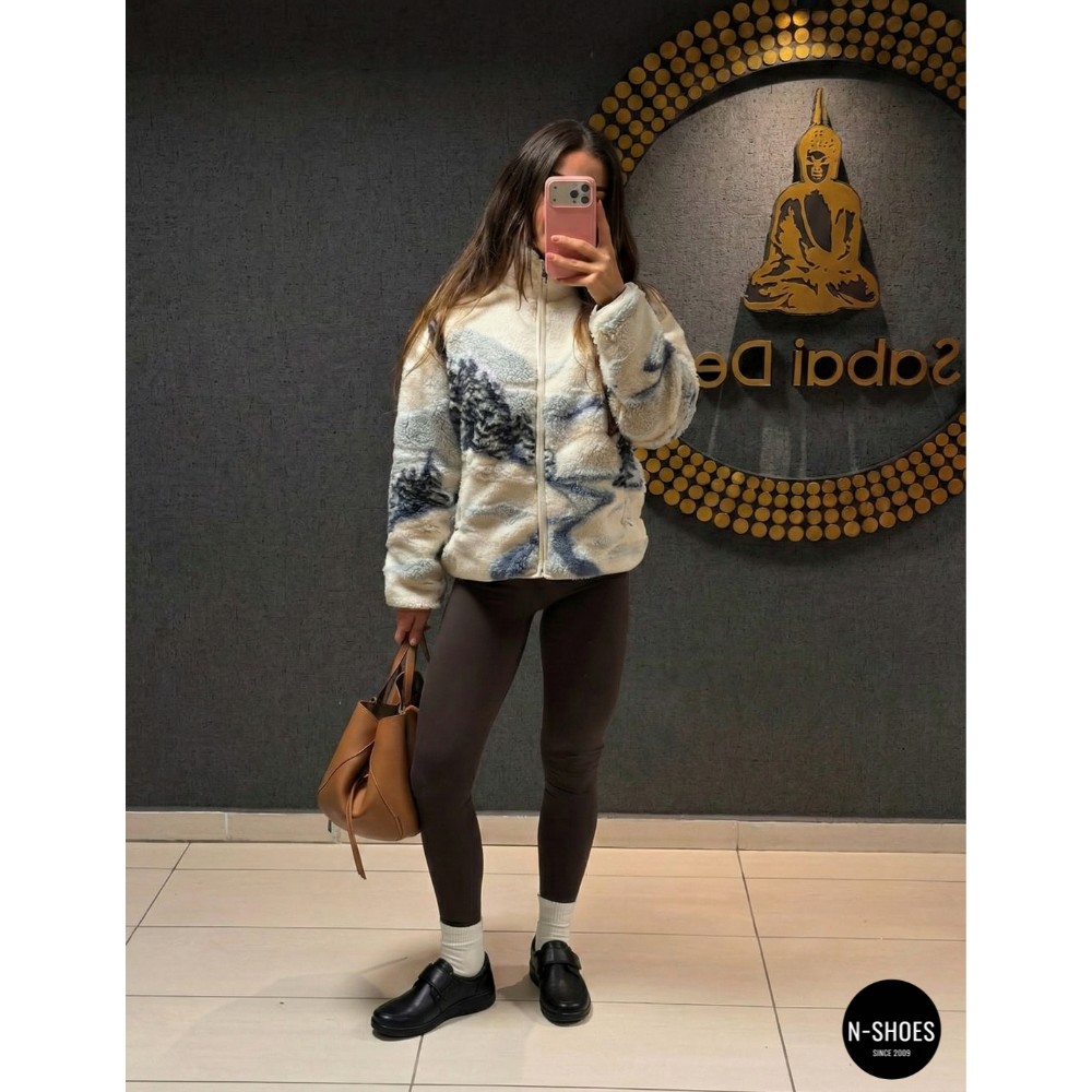 Жіночі шкіряні туфлі Axel 1705 Czarny-Stretch 6134-5895 на липучці з анатомічною устілкою