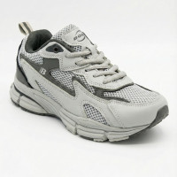 Женские кроссовки Bona 978-M2 Grey-Dark grey 6135 из натуральной кожи и текстиля в стиле New Balance 990v6