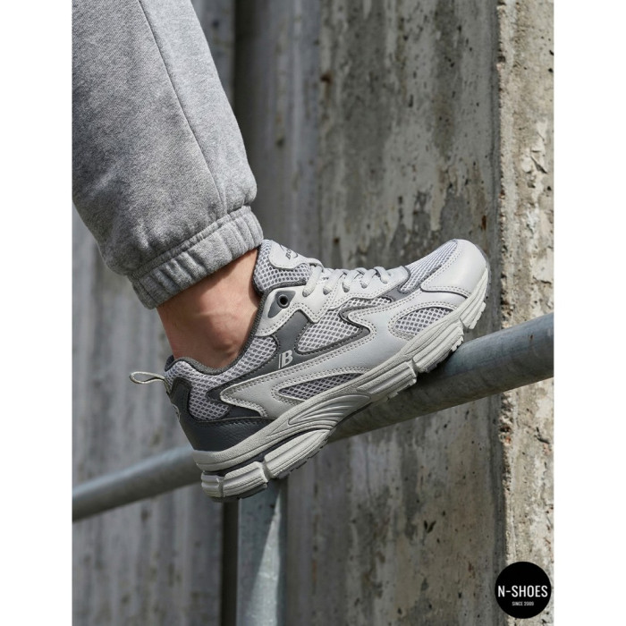 Leather Women's Sneakers Bona 978-M2 Grey-Dark grey 6135