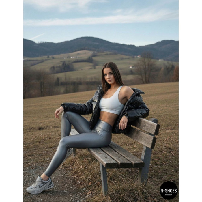 Leather Women's Sneakers Bona 978-M2 Grey-Dark grey 6135