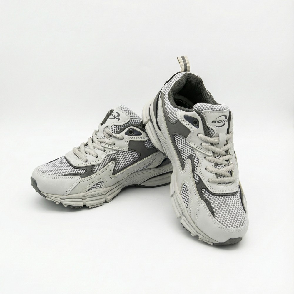 Шкіряні жіночі кросівки Bona 978-M2 Grey-Dark grey 6135