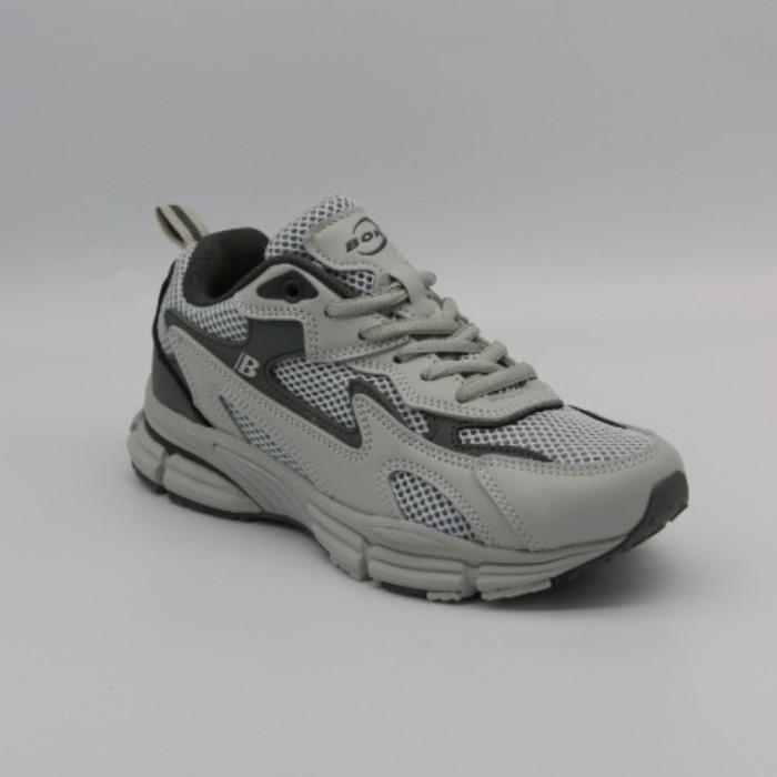 Leather Women's Sneakers Bona 978-M2 Grey-Dark grey 6135