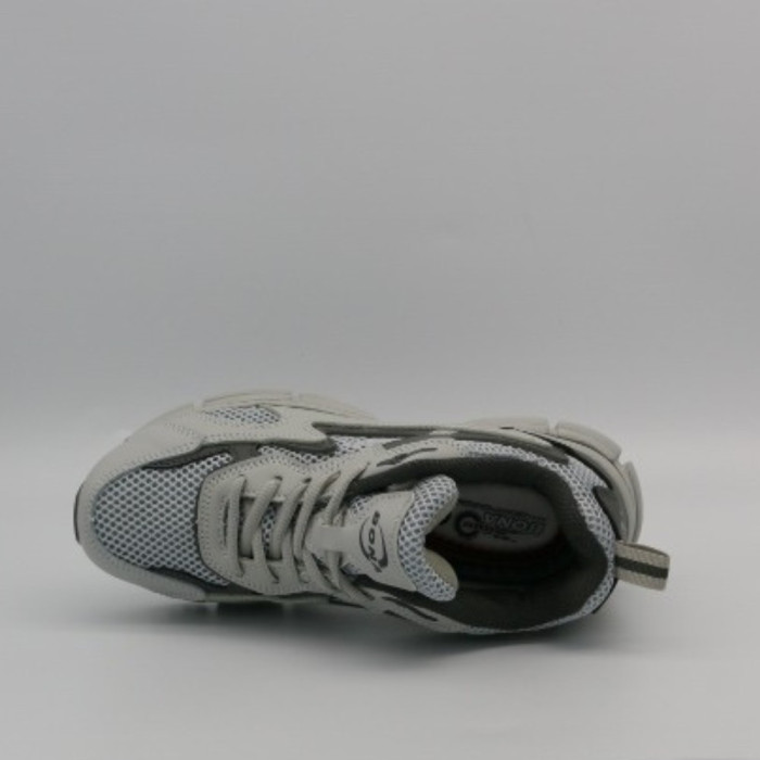 Leather Women's Sneakers Bona 978-M2 Grey-Dark grey 6135
