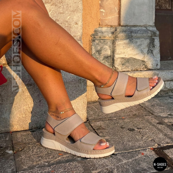 Кожаные комфортные босоножки Allsy 207125 Lonza 207126 198394 2208-37066-2 grey 6140 в