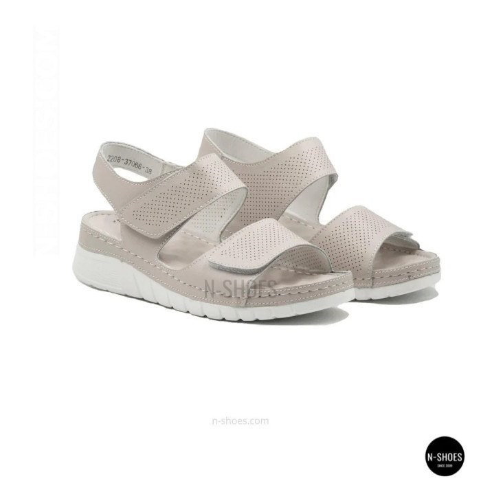 Кожаные комфортные босоножки Allsy 207125 Lonza 207126 198394 2208-37066-2 grey 6140 в