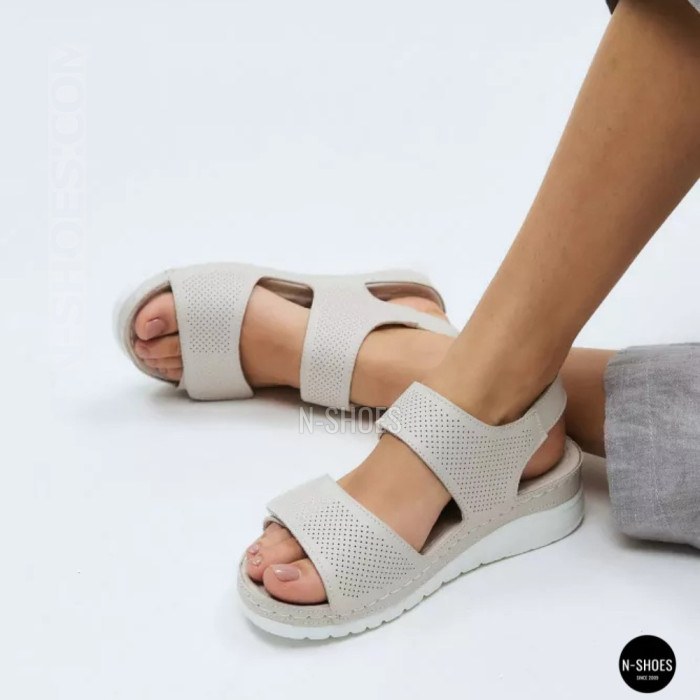 Кожаные комфортные босоножки Allsy 207125 Lonza 207126 198394 2208-37066-2 grey 6140 в